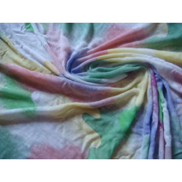 Spun Silk Viscose Jersey Fabric 30%Wool 70%Viscose